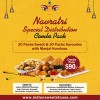 Navratri Distribution Combo Pack - 30 Pack Sweets & 30 Pack Savouries with Manjam Kumkum